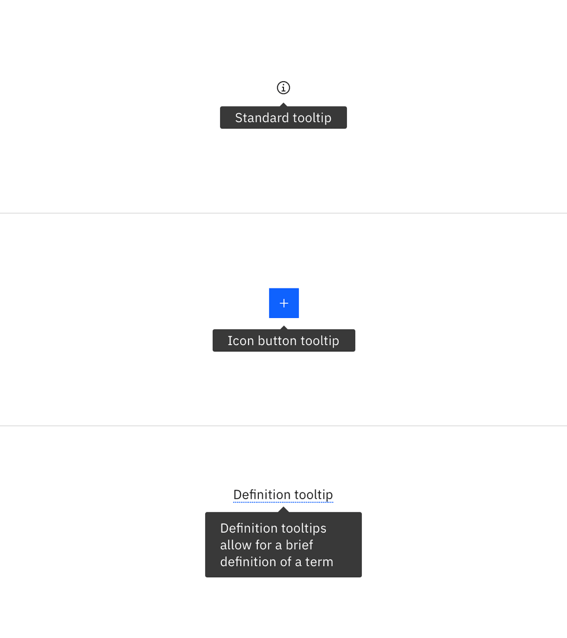 Tooltip variants Tooltip variants